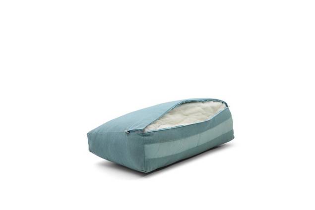 Rubin 2er Loungebank links Edelstahl 14