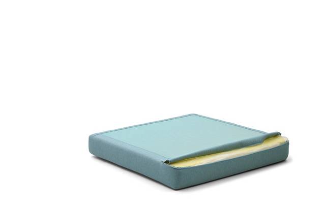 Rubin 2er Loungebank links Edelstahl 9