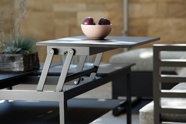 Miami Loungetisch Aluminium 120x80 cm  5