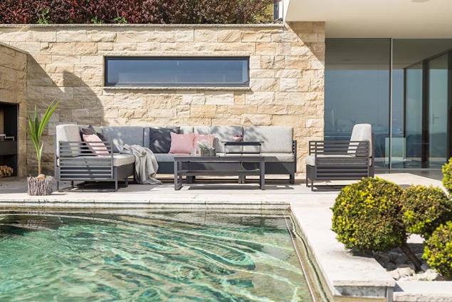 Miami Loungetisch Aluminium 120x80 cm  8