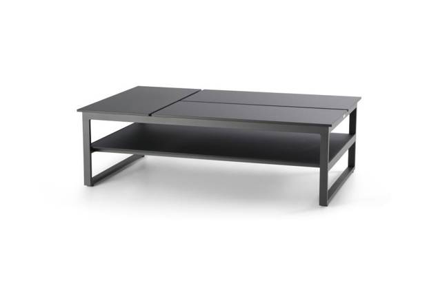 Miami Table de salon aluminium 140x85cm