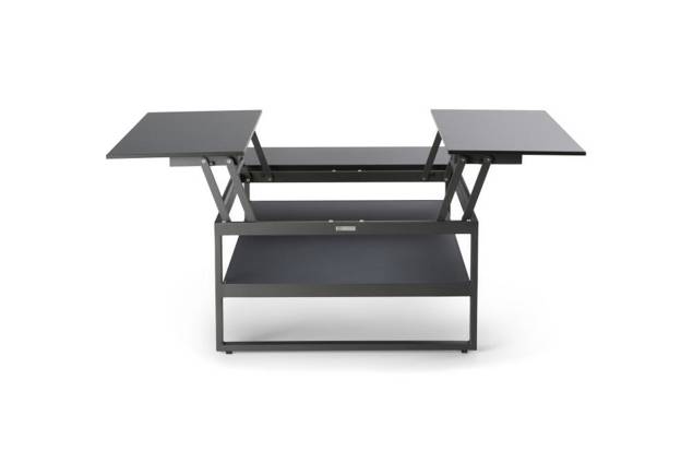 Miami Table de salon aluminium 140x85cm 4