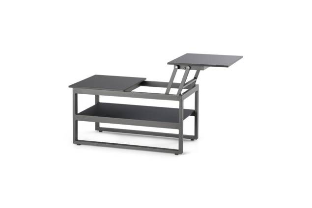 Miami Loungetisch Aluminium 47x85 cm 3