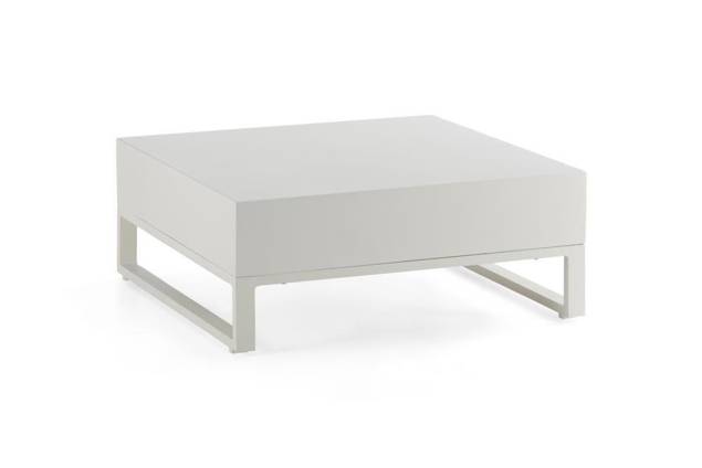 Miami Table de salon aluminium 76x76 cm
