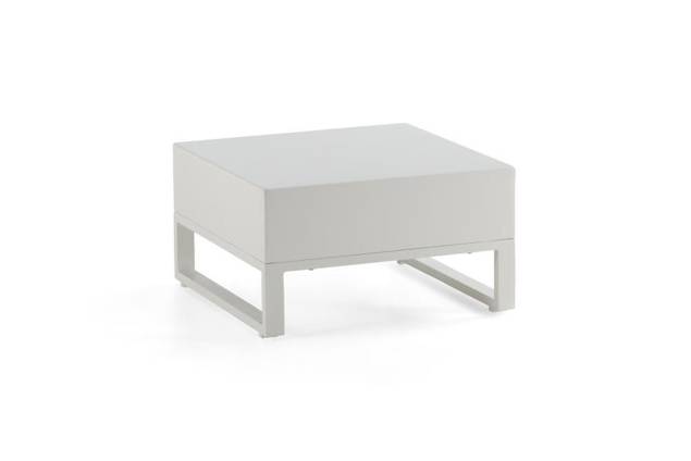 Miami Table de salon aluminium 55x55 cm