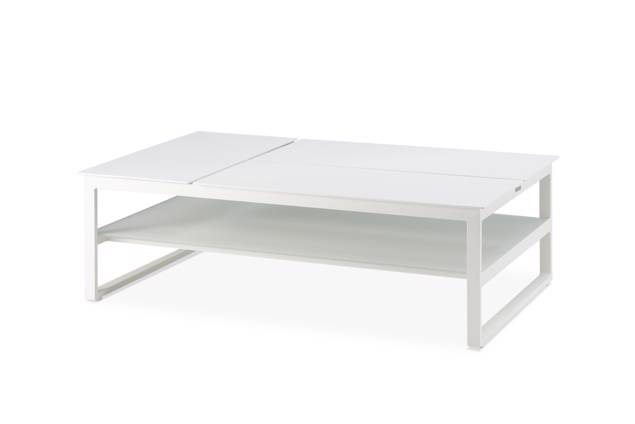 Miami Table de salon aluminium 140x85 cm