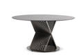 Milos Table de jardin ronde aluminium