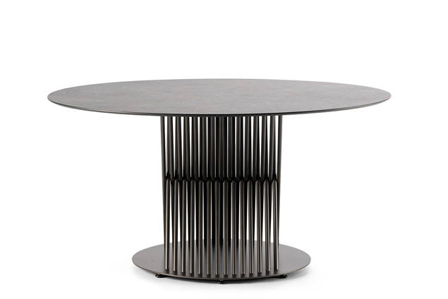 Milos Gartentisch rund Aluminium Ø 160 cm 3