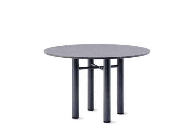 Modern Gartentisch rund Stahlguss