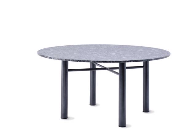 Modern Table de jardin ronde fonte d'acier