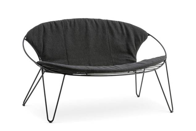 Montreal Set de lounge de jardin acier inoxydable 9