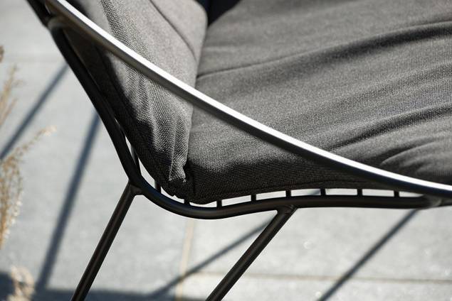 Montreal Set de lounge de jardin acier inoxydable 17