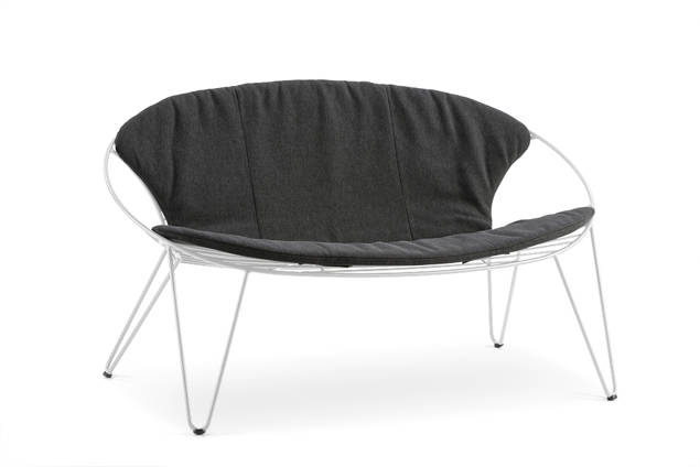 Montreal Banc lounge 2 places acier inoxydable 1