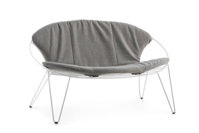 Montreal Banc lounge 2 places acier inoxydable 3