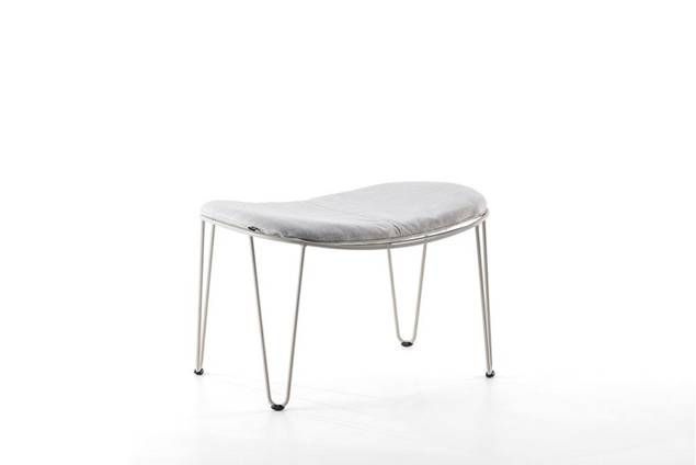 Montreal Loungehocker Edelstahl 1