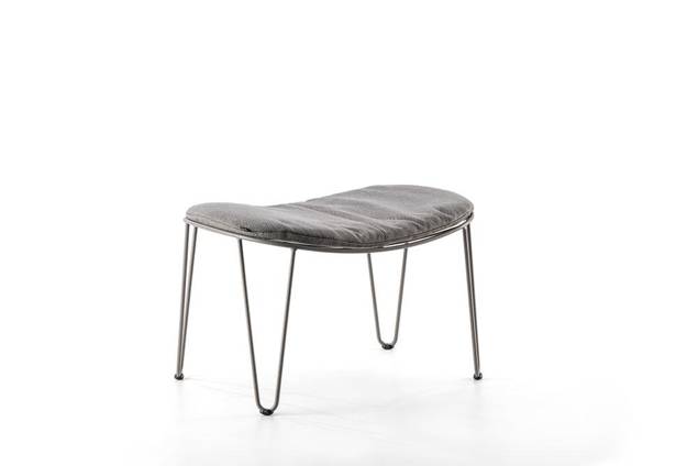 Montreal Loungehocker Edelstahl 1