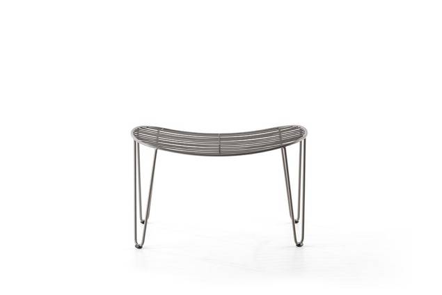 Montreal Loungehocker Edelstahl 3