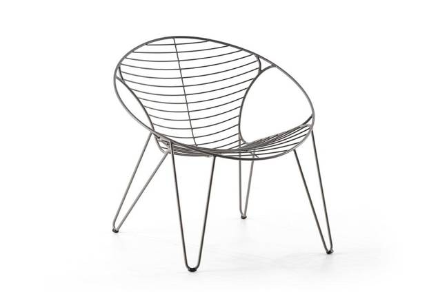 Montreal Loungesessel Edelstahl