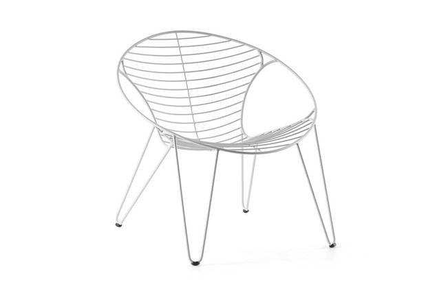 Montreal Fauteuil lounge acier inoxydable