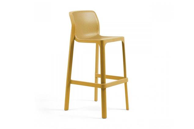 Net Stool Tabouret de bar empilable synthétique