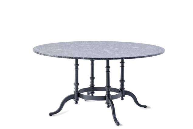 Nostalgie Gartentisch rund Stahlguss