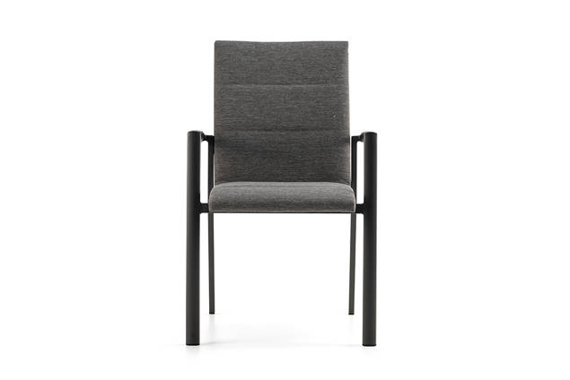 Oslo Chaise de jardin empilable aluminium 3