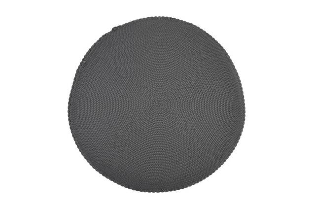 Palermo Outdoor Pouf dunkelgrau 1