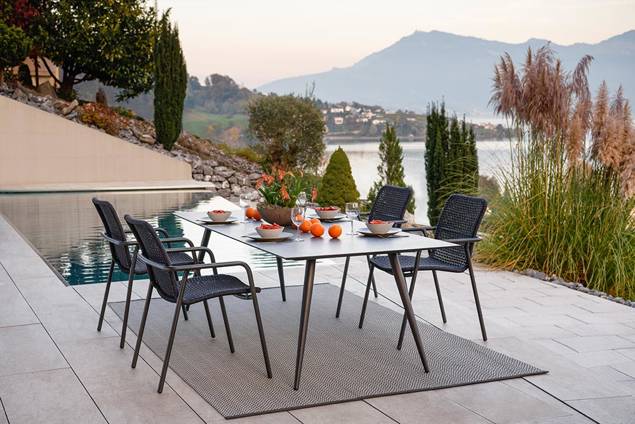 Palma Chaise de jardin empilable aluminium 10