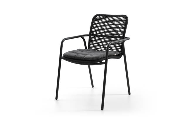Palma Chaise de jardin empilable aluminium 1