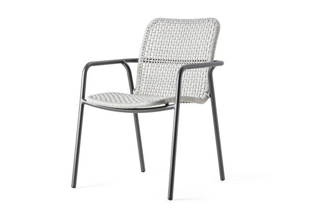 Palma Chaise de jardin empilable aluminium