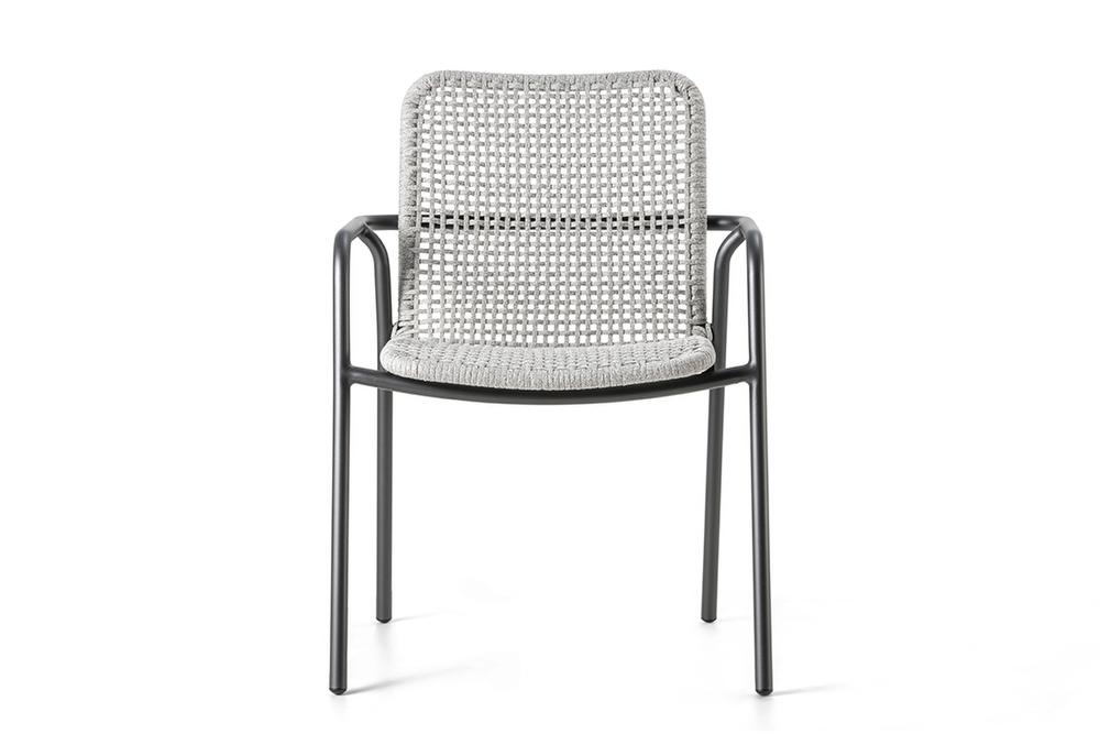 Gartenstuhl stapelbar Aluminium PALMA Hunn Gartenmöbel