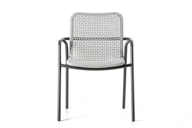 Palma Chaise de jardin empilable aluminium 3