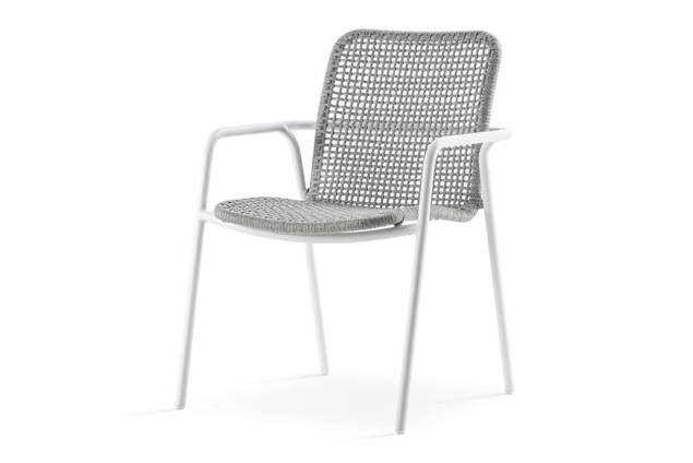 Palma Chaise de jardin empilable aluminium