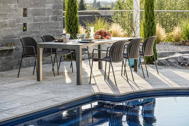 Pilatus Table de jardin acier 2