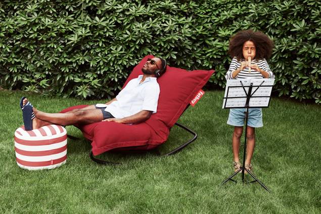 Point Outdoor Outdoor Pouf Pacific Blue 3