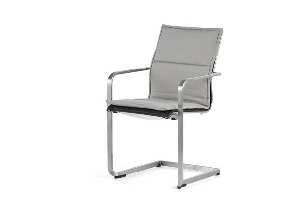 Porto Chaise de jardin cantilever acier inoxydable 1