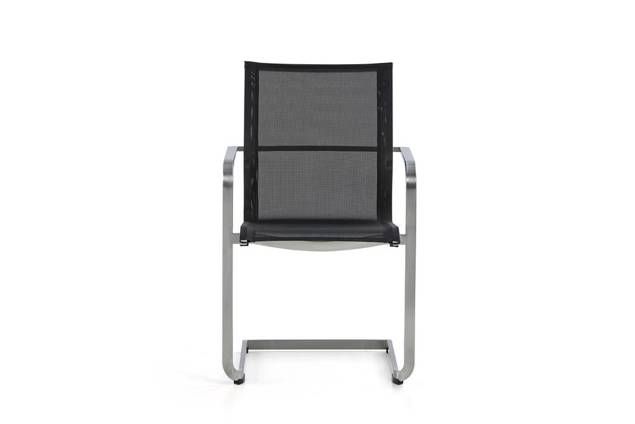 Porto Chaise de jardin cantilever acier inoxydable 2