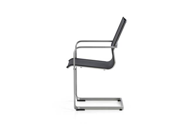 Porto Chaise de jardin cantilever acier inoxydable 3