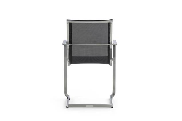 Porto Chaise de jardin cantilever acier inoxydable 4