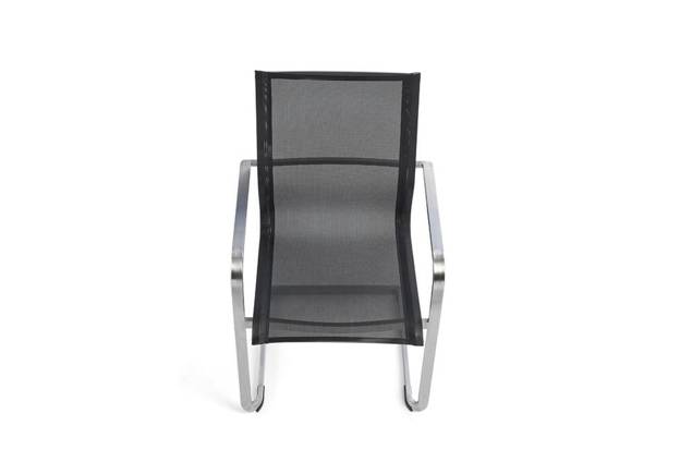 Porto Chaise de jardin cantilever acier inoxydable 5