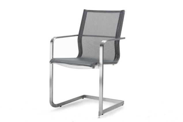 Porto Chaise de jardin cantilever acier inoxydable