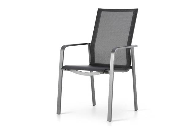 Gartenstuhl Hochlehner Aluminium PORTO Hunn Gartenmöbel