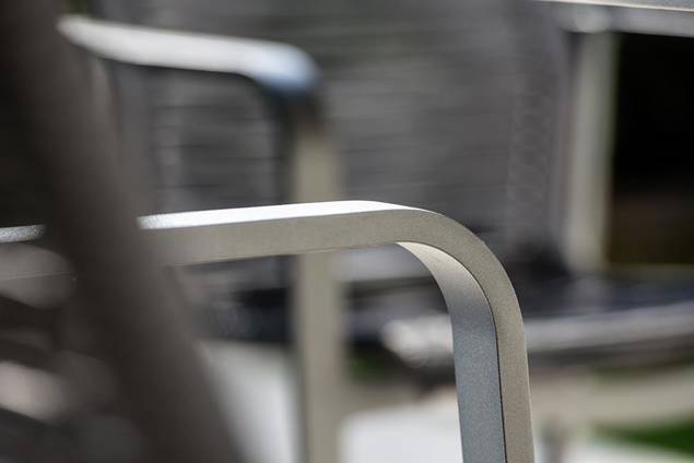 Porto Gartenstuhl stapelbar Aluminium 10