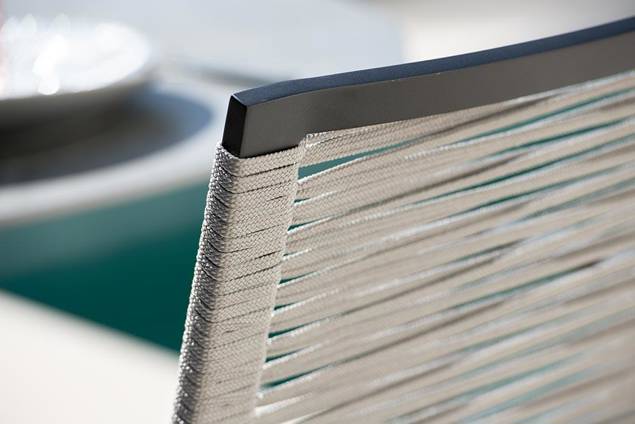 Porto Gartenstuhl stapelbar Aluminium 5