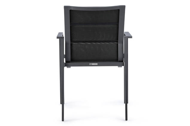 Porto Chaise de jardin empilable aluminium 4