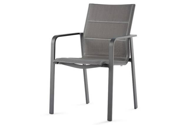 Porto Chaise de jardin empilable aluminium