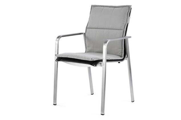 Porto Gartenstuhl stapelbar Edelstahl 5