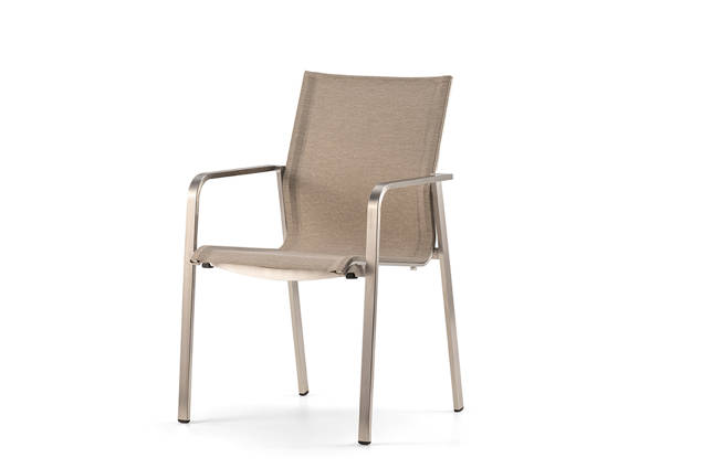 Porto Gartenstuhl stapelbar Edelstahl