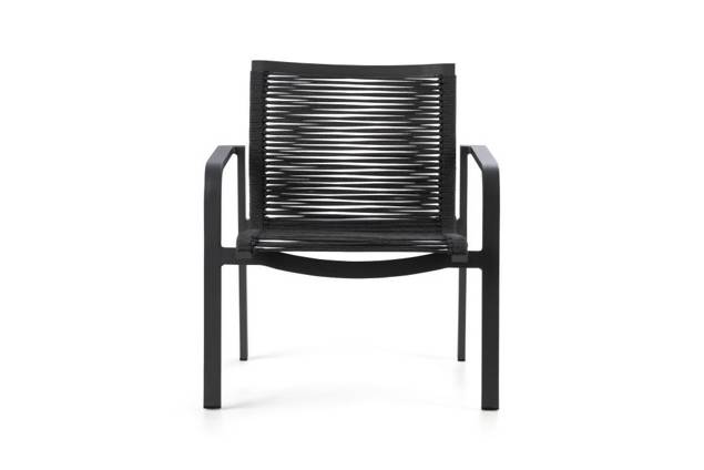 Porto Fauteuil lounge empilable aluminium 3