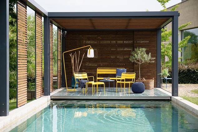 Quito Gartenbank Stahl 2